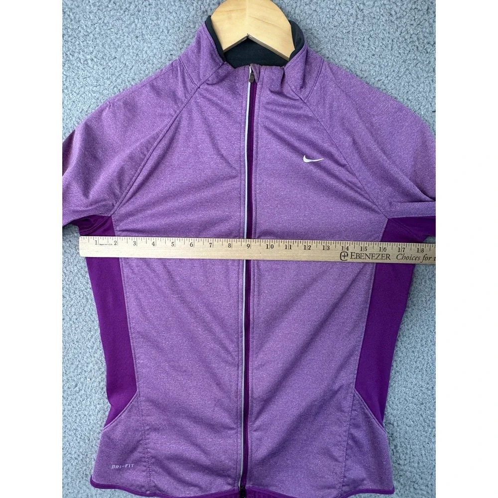 Nike Element Shield Womens Running Jacket M Purple Heathered Full Zip 444912-552